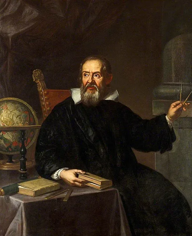 Galileo'nun fısıldarken gösterildiği bir illüstrasyon