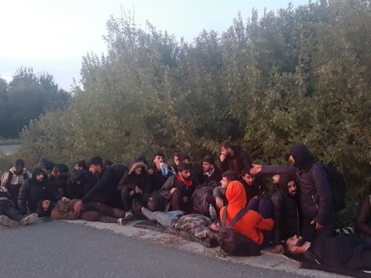 Uyuşturucu Etkisinde ve Ehliyetsiz Sürücü, İngiliz Plakalı Minibüsle 27 Göçmen Taşırken Yakalandı