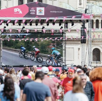 Bulgaristan'daki Giro d'Italia Etapları 87 Ülkede Yayınlandı