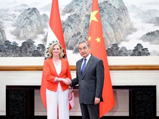 Wang Yi: Çin ile Avusturya Dostane Ortaklık İçin Örnek Teşkil Ediyor