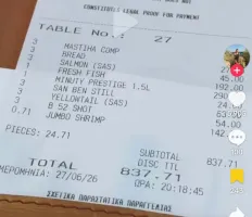 Türkler Yunanistan'da Şok Geçirdi: 837 Euro'luk Garip Hesap