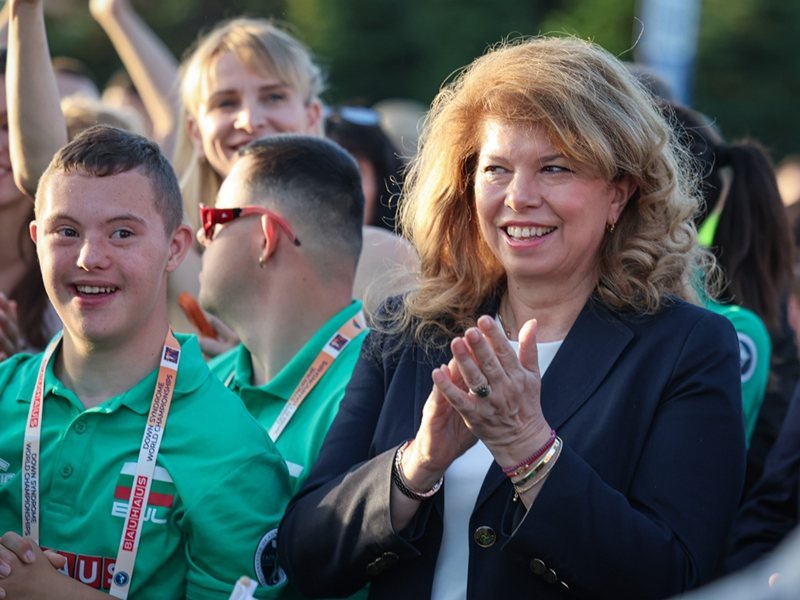 Cumhurbaşkanı İliyana Yotova, Down Sendromlu Sporcuların Dünya Şampiyonasını Açtı
