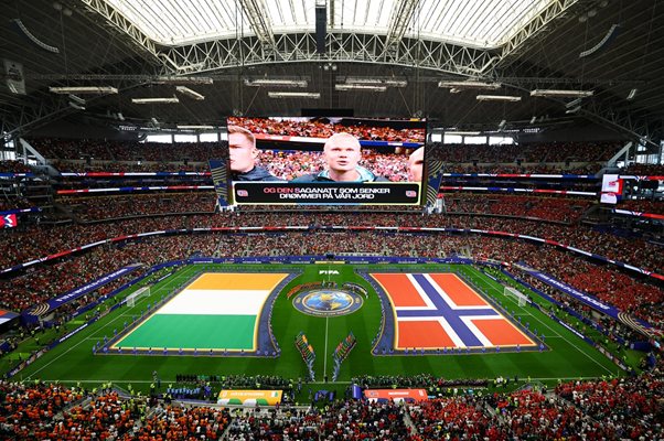 Kadraj från stadyum în Dallas předi Kot d'Ivoar -Norveçia. SNIMKI: ROYTÉRS