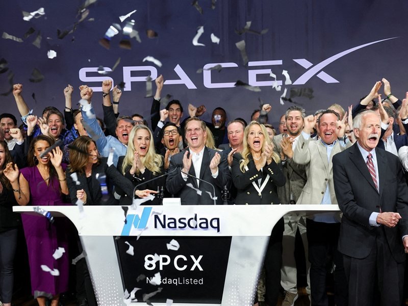 Wall Street'in Ana Endeksleri SpaceX'in Çıkışıyla Yükseliyor