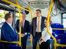 Pazarcık'ta 6 Yeni Elektrikli Otobüs Sefere Başladı