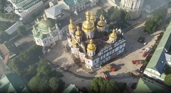 Video, Kiev'deki Manastır Yangınının Sonuçlarını Gösterdi
