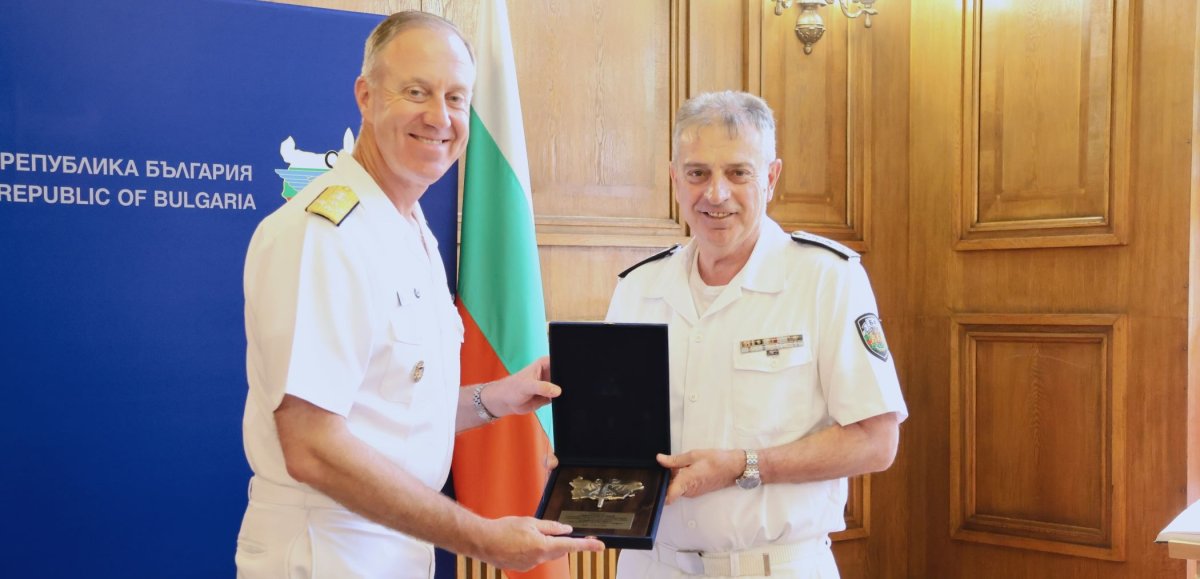 Amiral Eftimov, NATO Napoli Komutanı Amiral Wyckoff'u Kabul Etti