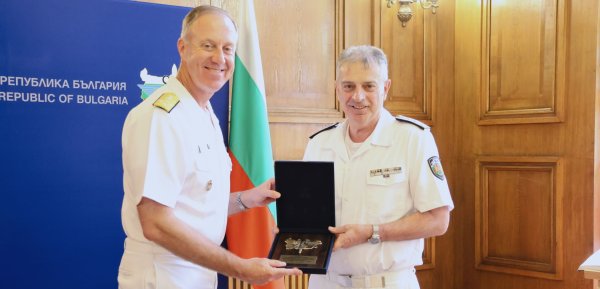 Amiral Eftimov, NATO Napoli Komutanı Amiral Wyckoff'u Kabul Etti