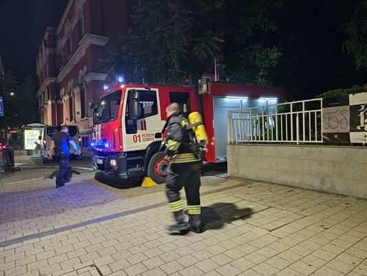 Yangın anından bir görüntü