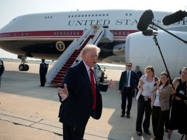 Trump İlk Kez 400 Milyon Dolarlık Yeni 'Air Force One' İle Uçtu