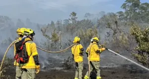 Bulgar İtfaiyeciler İspanya'nın Ateş Çemberinde Görev Başında