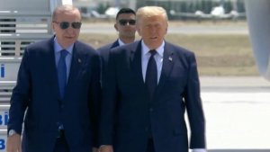 Erdoğan, Trump'ı Ankara'da Karşıladı