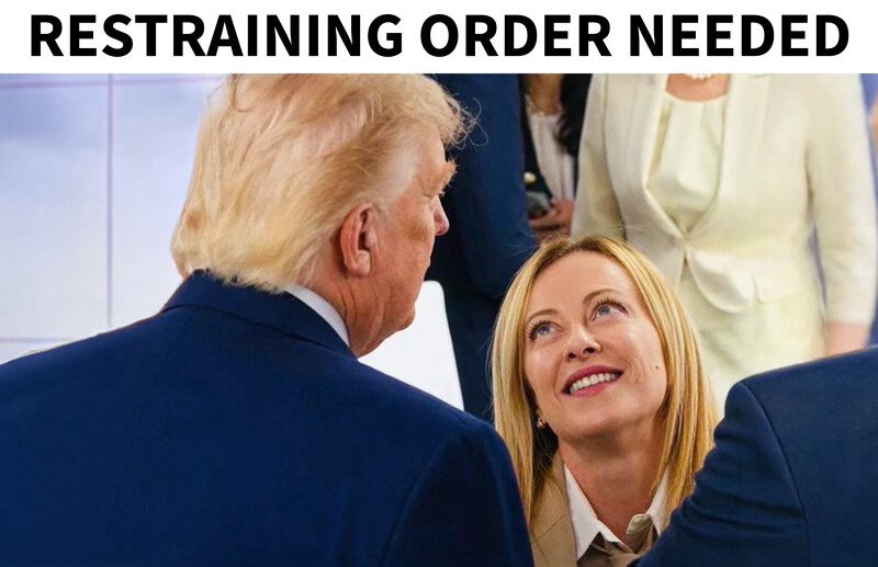 Trump'tan Meloni'ye Sert Gönderme: 'Tedbir Kararı Gerek'