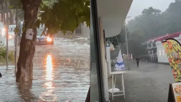 Varna'da Fırtına Felaketi: Yollar Göle Döndü, Araçlar Sular Altında