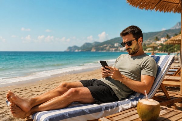 E-postalara cevap verdiğimiz telefon tatilimize engel oluyor