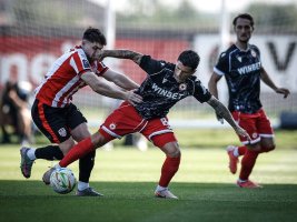 CSKA İrlanda'da Zor Durumda, Ev Sahibi Ekibin Şutu Direkten Döndü
