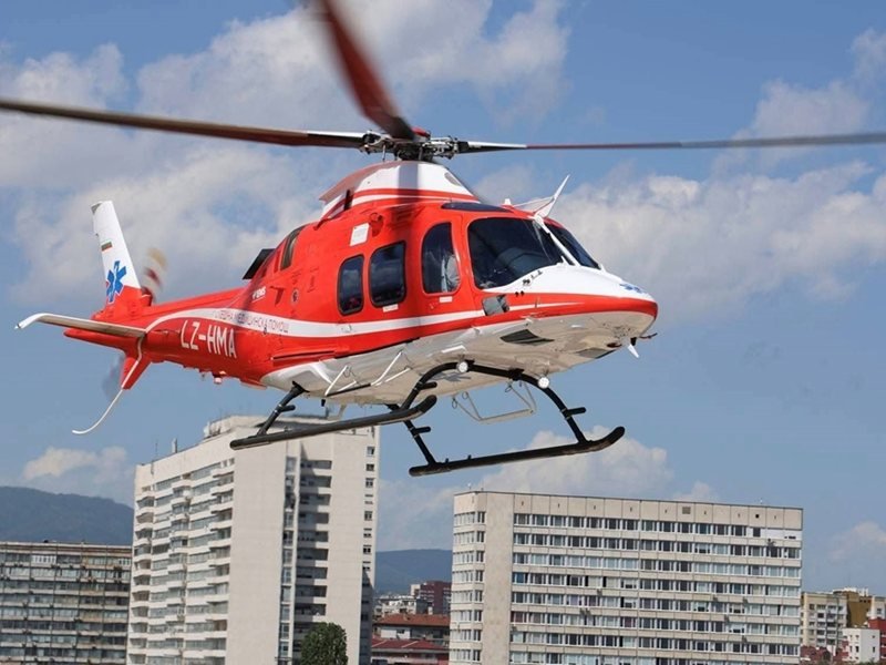 Burgaz'dan Filibe'ye Nöbet Geçiren Çocuk Tıbbi Helikopterle Nakledildi