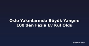Oslo Yakınlarında Büyük Yangın: 100'den Fazla Ev Kül Oldu