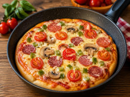 Akşam Yemeğini Kurtarın: Tavada Hızlı Pizza – Yoğurma ve Bekleme Yok