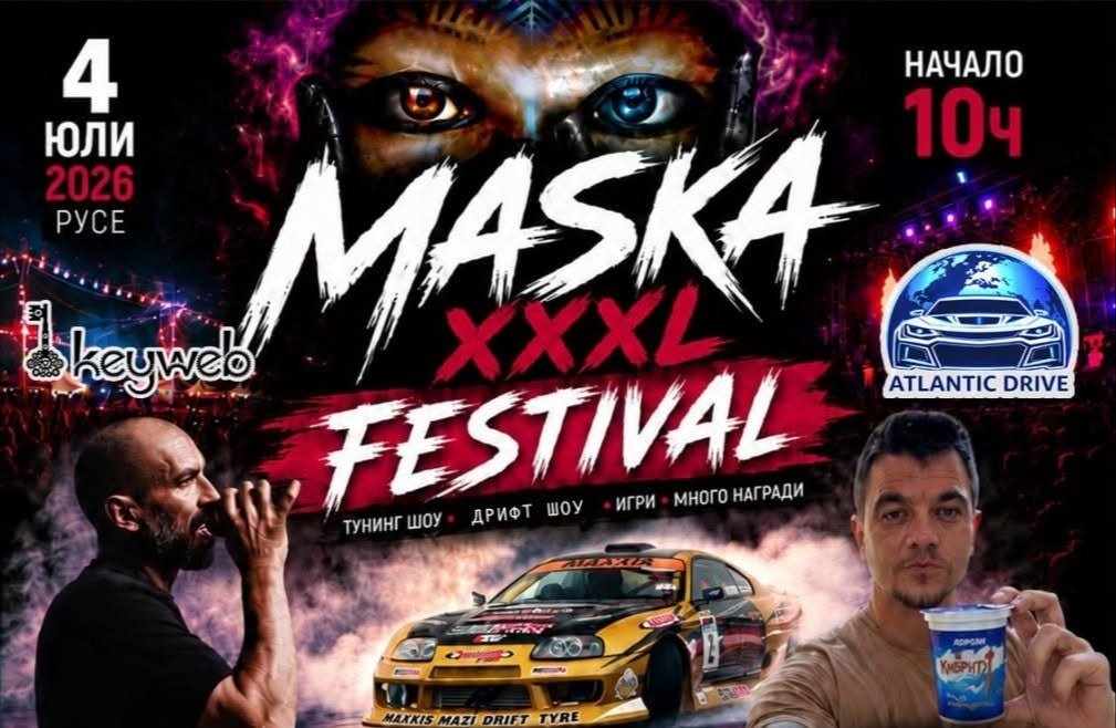 4 Temmuz'da Rusçuk, Uluslararası MASKA XXXL Festivali'ne Ev Sahipliği Yapacak