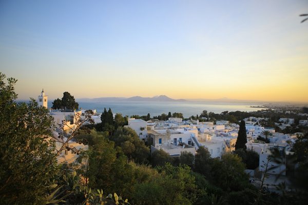 Tunus'taki Sidi Bou Said yerleşimi