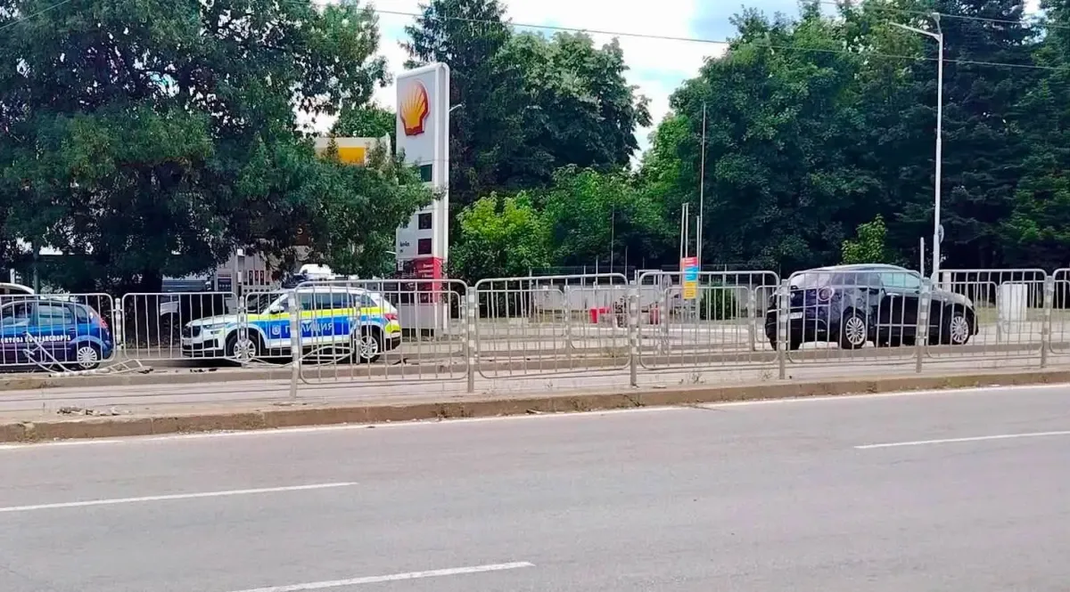 Sofya'daki Kara Nokta: Vazkresenie Bulvarı'nda Otomobil Tramvay Raylarına Uçtu
