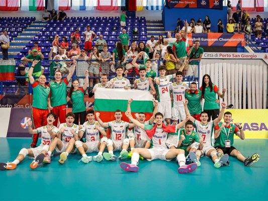 Bulgaristan 18 Yaş Altı Voleybolda Avrupa Üçüncüsü: İtalya'ya 3-0 Set Geçilmedi