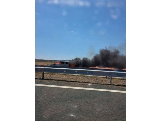 Trakya Otoyolunda Araç Yangını: Burgas'a Giden Trafik Durdu