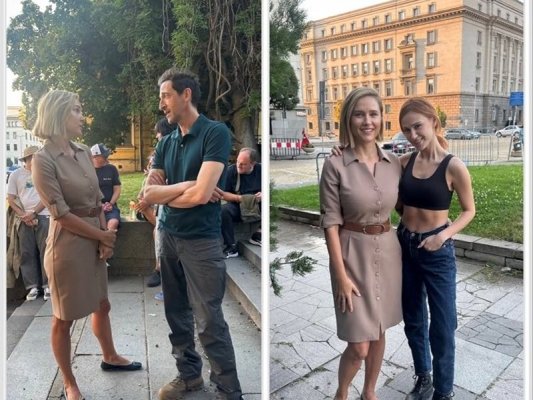Tatil bitecekti derken Irina Diamant, Maria Bakalova ve Adrien Brody ile Meclis önünde buluştu