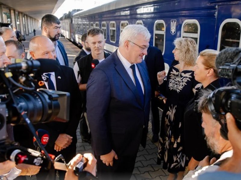 Altı Avrupa Lideri Ukrayna'nın Bağımsızlık Günü İçin Kiev'de