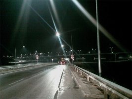 Struma Otoyolu'nda Daskalovo Kavşağı'nda 3 Gece Temizlik Çalışması