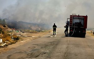 Aşenovgrad Çevre Yolunda Büyük Yangın: Yol Her İki Yönde de Trafiğe Kapatıldı