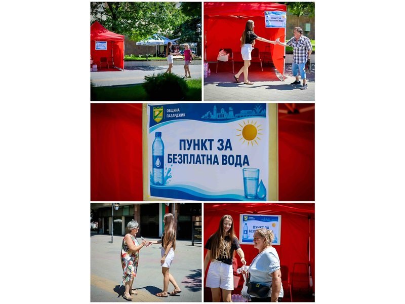 Pazarcık Belediyesi Sıcak Havalarda Ücretsiz Su Dağıtıyor