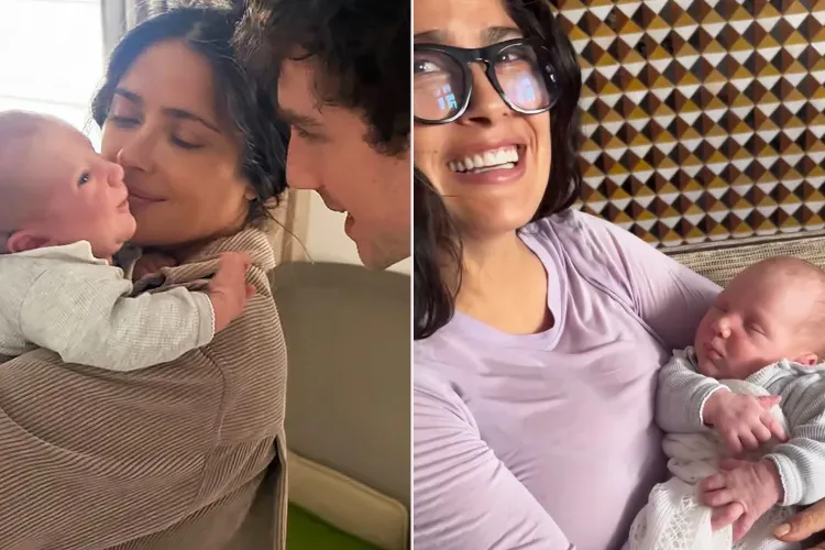 Salma Hayek Büyükanne Oldu: Torunuyla İlk Görüntüsünü Paylaştı