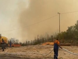 Karadağ'da Dört Farklı Bölgede Yangınlar Sürüyor