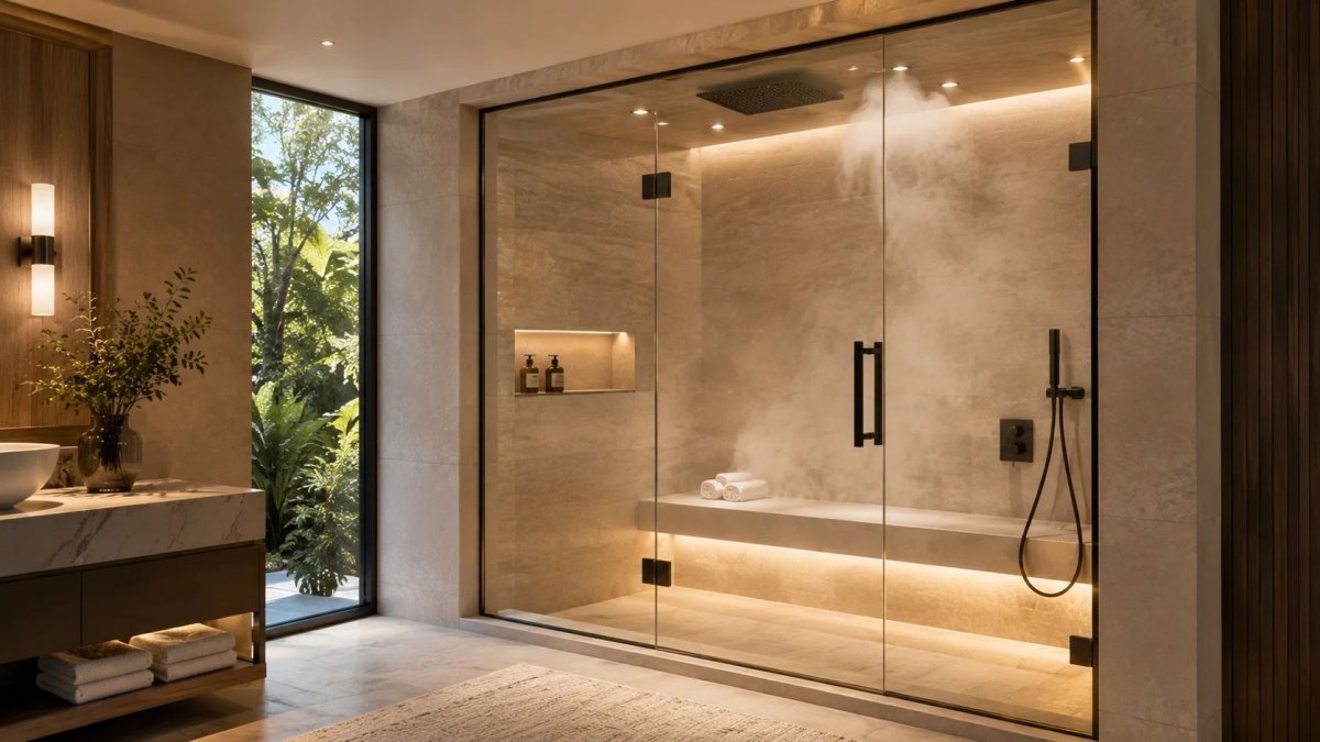 Banyoda Yeni Trend: Evi Baş Başa Bir Spa Merkezine Çeviren Buharlı Duş