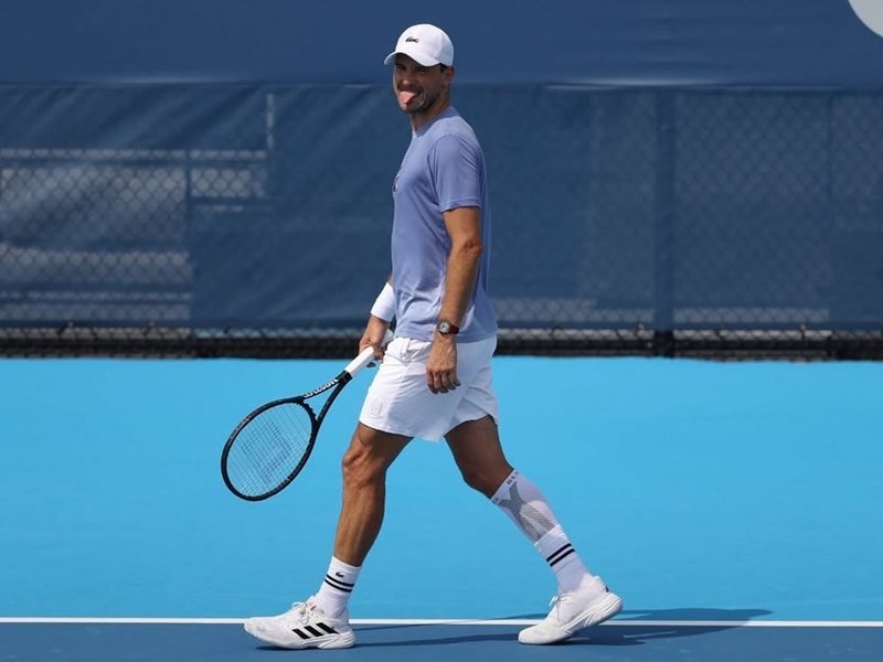 Grigor Dimitrov Özel Ayakkabı ile Antrenmanlara Başladı