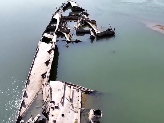 Tuna Nehri'ndeki Düşük Seviye, Tarihi Hazineyi Ortaya Çıkardı