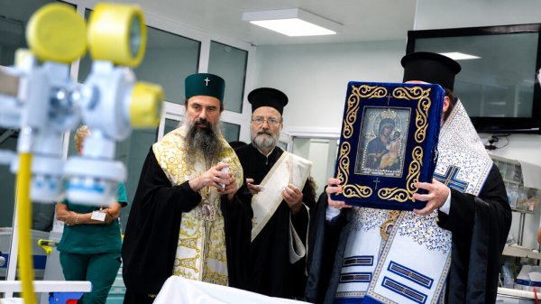 Hawai İkonu Askeri Tıp Akademisi'ne Getirildi, Patrik Daniil'den Kutsama