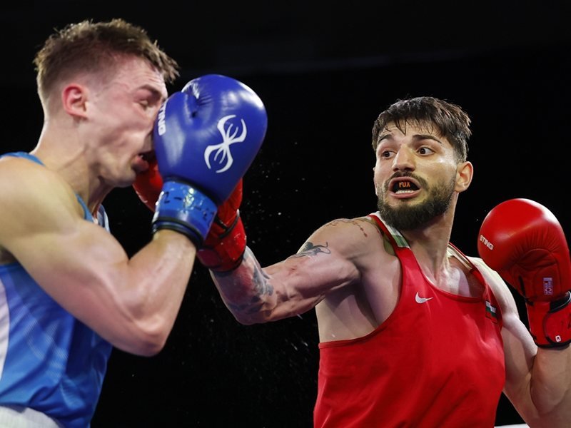 Rami Kiu... Sofya'daki Avrupa boks şampiyonasında Bulgaristan'a ikinci madalyayı getirdi