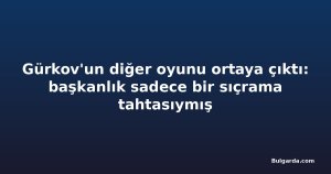 Gürkov'un diğer oyunu ortaya çıktı: başkanlık sadece bir sıçrama tahtasıymış