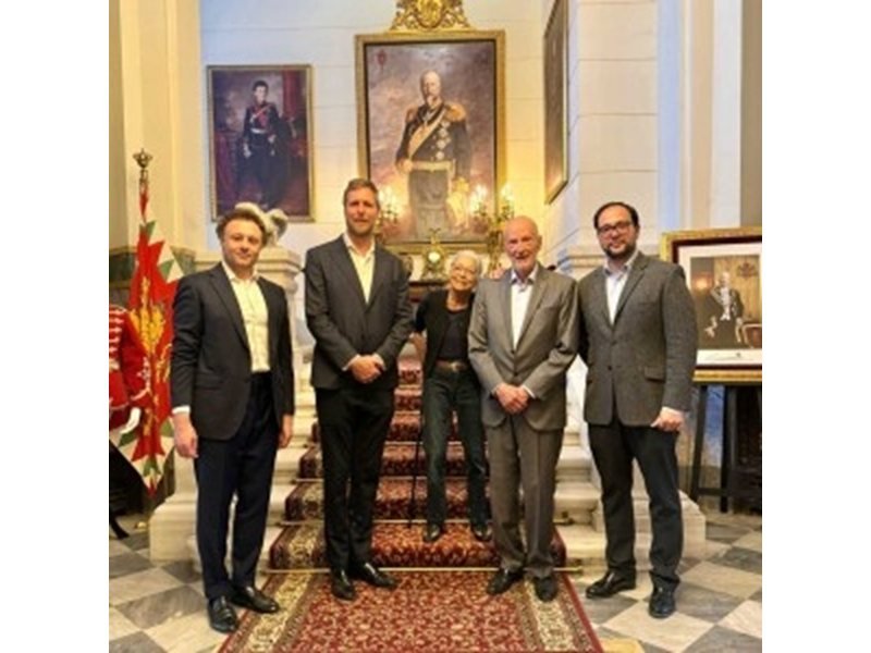 Albanian prens Leka, Tsar Simeon II'yi Vran Sarayı'nda ziyaret etti