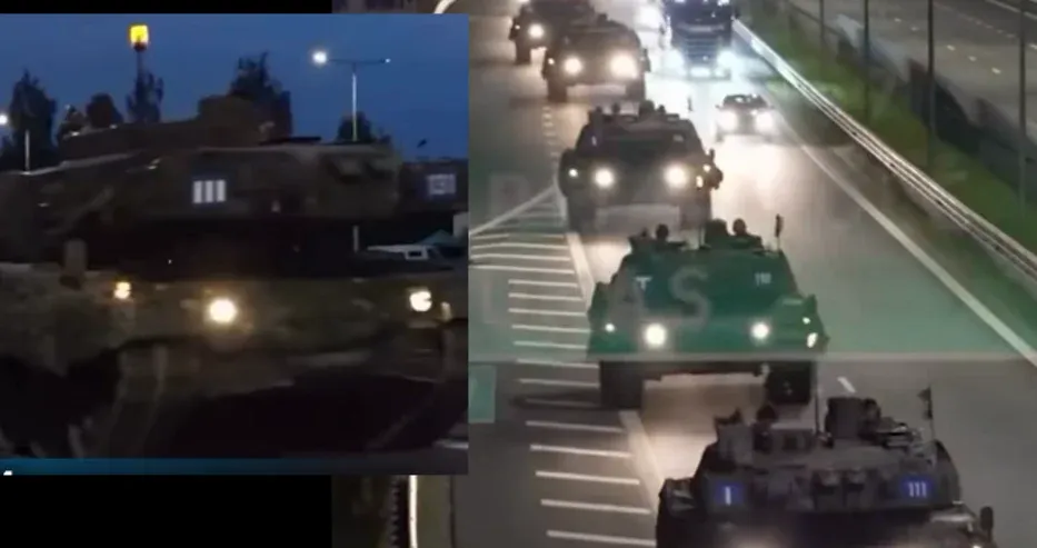 Litvanya'da gerilim. Alman tankları girdi