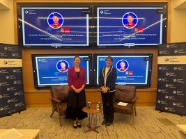 Cvetelina Penkova Washington'daki Georgetown Üniversitesi'nde konferans verdi