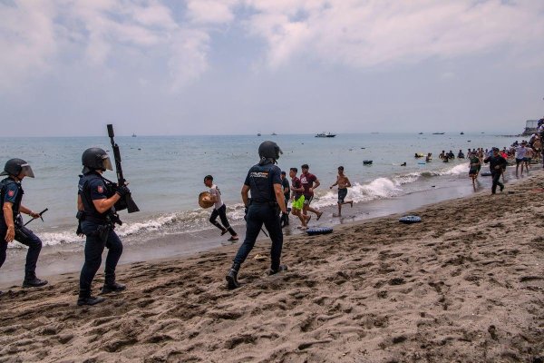 Seuta'da panik: polis göçmenlere kauçuk mermi sıktı