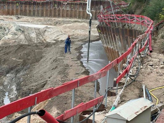 Varna'daki inşaatta yeni heyelan yok, istinat duvarı güçlendiriliyor