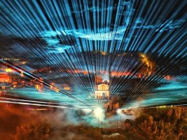 Veliko Tırnovo kralları mapping lazer ve havai fişeklerle anlatıyor