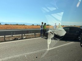 Trakya Otobanı'nda Kaza: Sofya Yönünde Trafik Kilitlendi