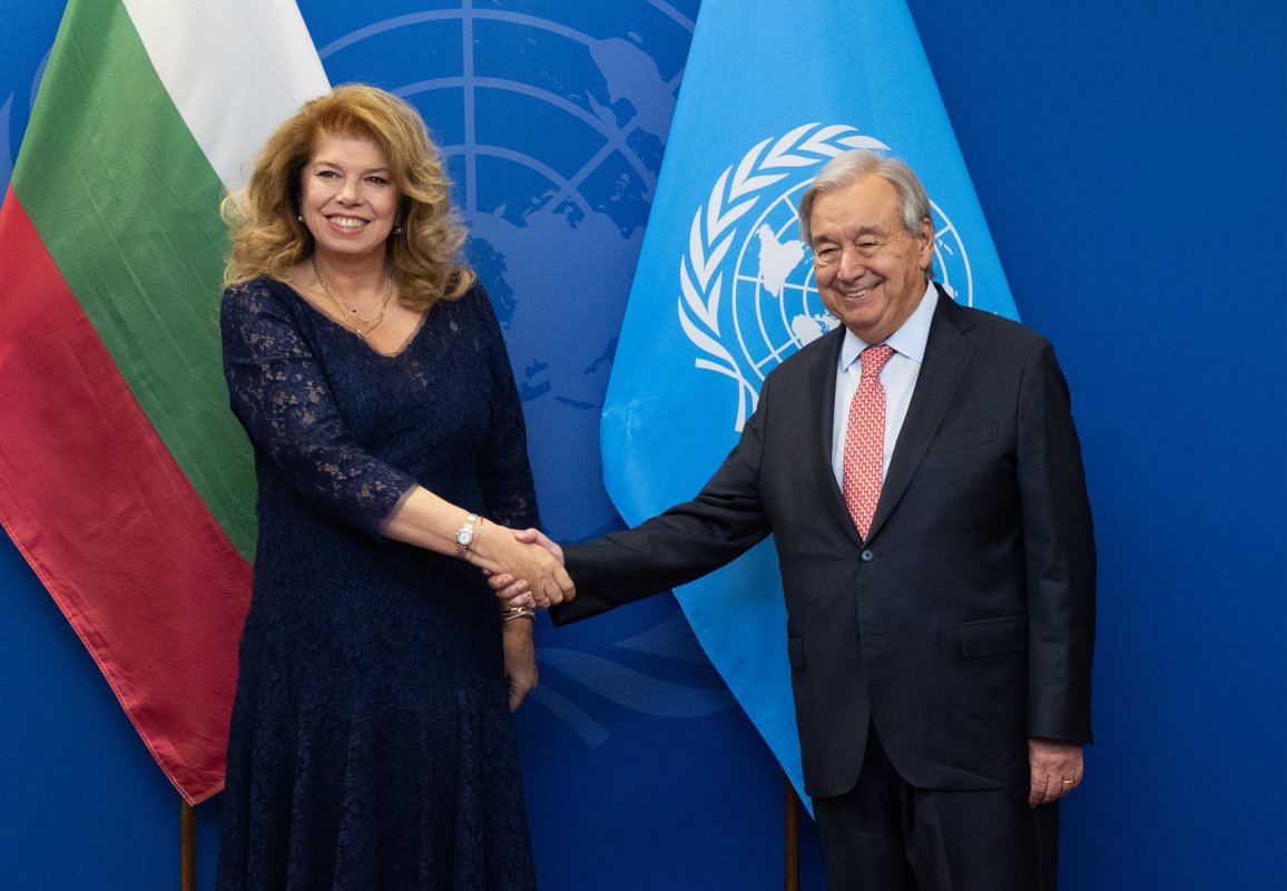 Başkan Yotova önünde Antonio Guterres Bulgaristan'a teşekkür etti