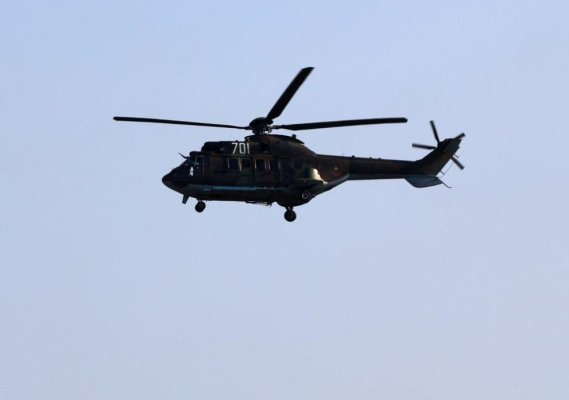 Askeri Helikopterler Stara Zagora ve Blagoevgrad'daki Büyük Yangınların Söndürülmesine Katıldı